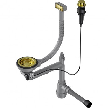 Арматура для одночашевых моек с декоративной решеткой OMOIKIRI WK-1-LG